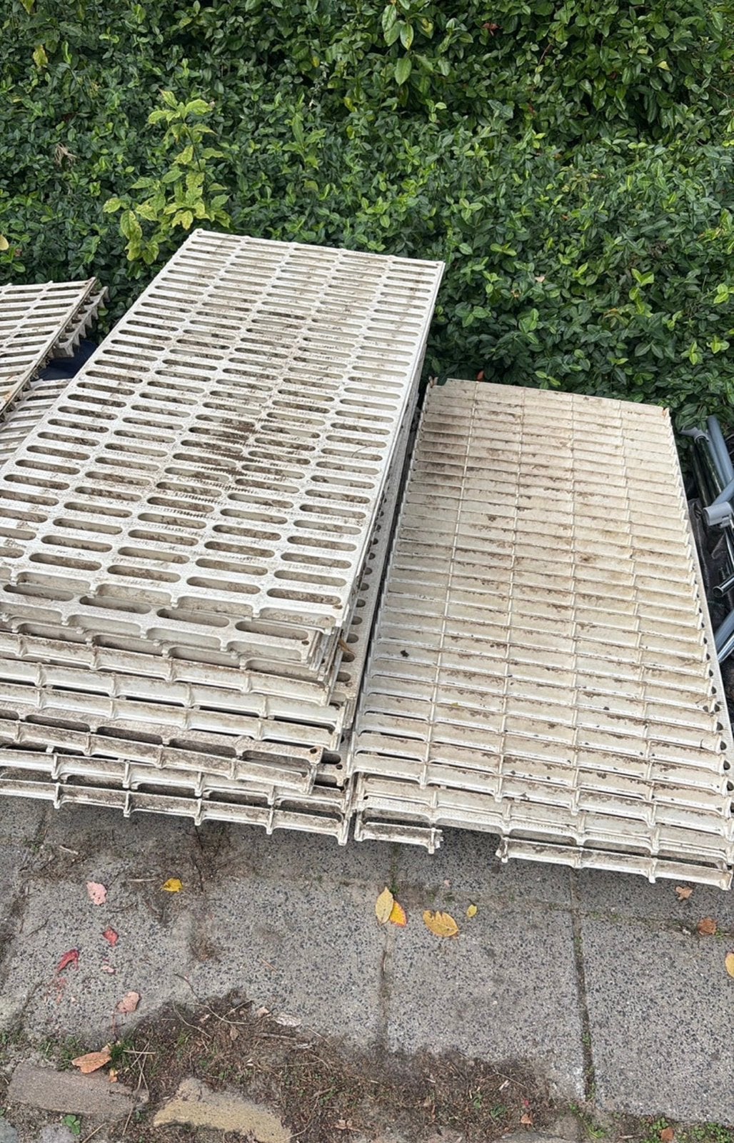Voortent vloer pallet  tegels  gratis ophalen zsm, Ophalen, Gebruikt