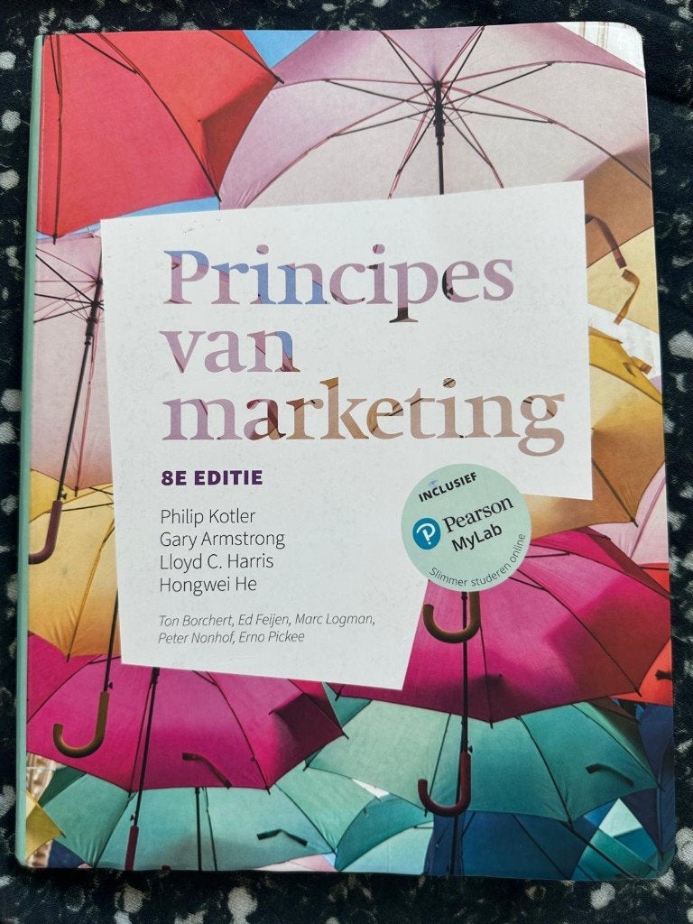 Principes van marketing, Boeken, Ophalen of Verzenden, Zo goed als nieuw, Economie en Marketing