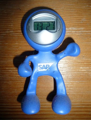Leuk bureauklokje SAP, Diversen, Ophalen of Verzenden, Zo goed als nieuw