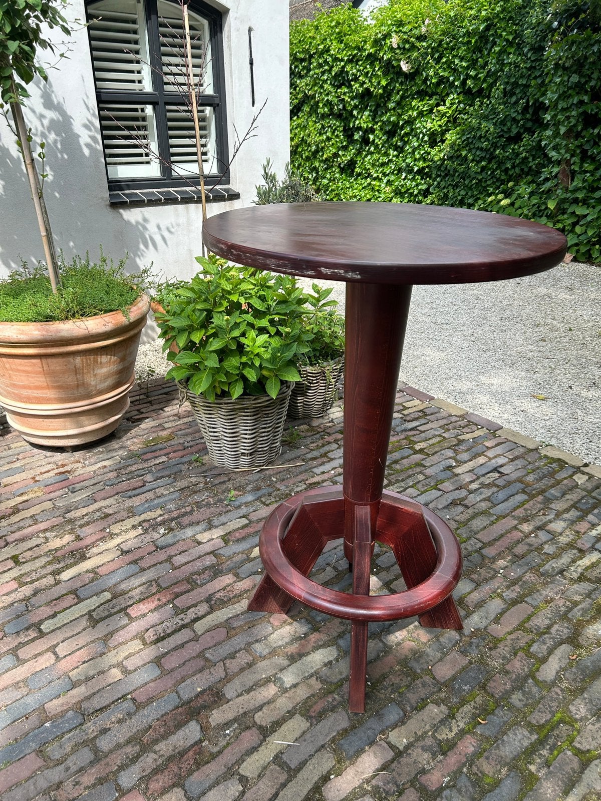 Statafel hout, Huis en Inrichting, Ophalen, Gebruikt