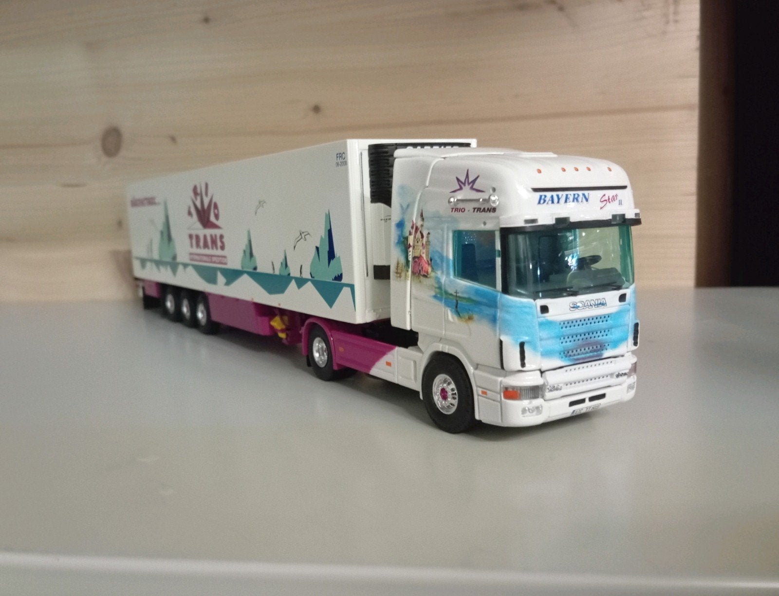 Scania Trio Trans Tekno, Hobby en Vrije tijd, Modelauto's | 1:50, Ophalen of Verzenden, Nieuw, Bus of Vrachtwagen, Tekno