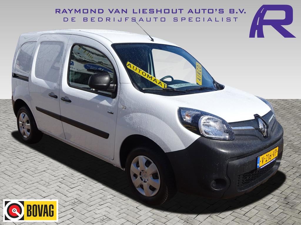 Renault Kangoo Z.E. 33 ( Koopaccu ) SOH 90%190 Km rijbereik, Stof, Gebruikt, Zwart, 33 kWh