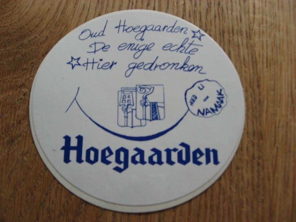 Sticker Hoegaarden Biermerk 9 cm, Ophalen, Nieuw, Merk