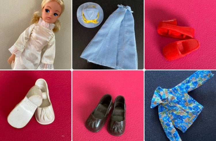 Vintage Sindy Pedigree items 70 s 80 s, Verzenden, Pop