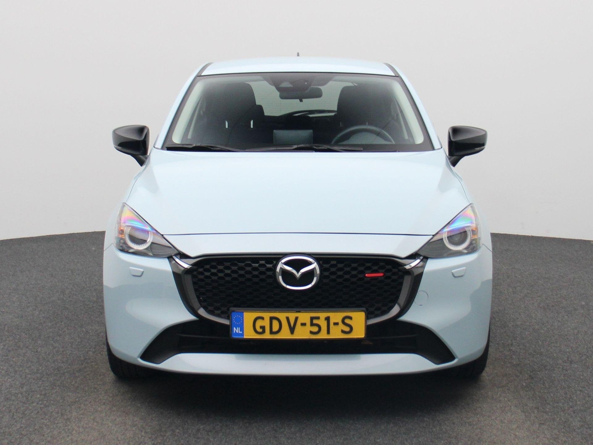 Mazda 2 1.5 e-SkyActiv-G 90 Homura | Camera | Stoel- & Stuur, Auto's, Stof, Gebruikt, 4 cilinders, Blauw