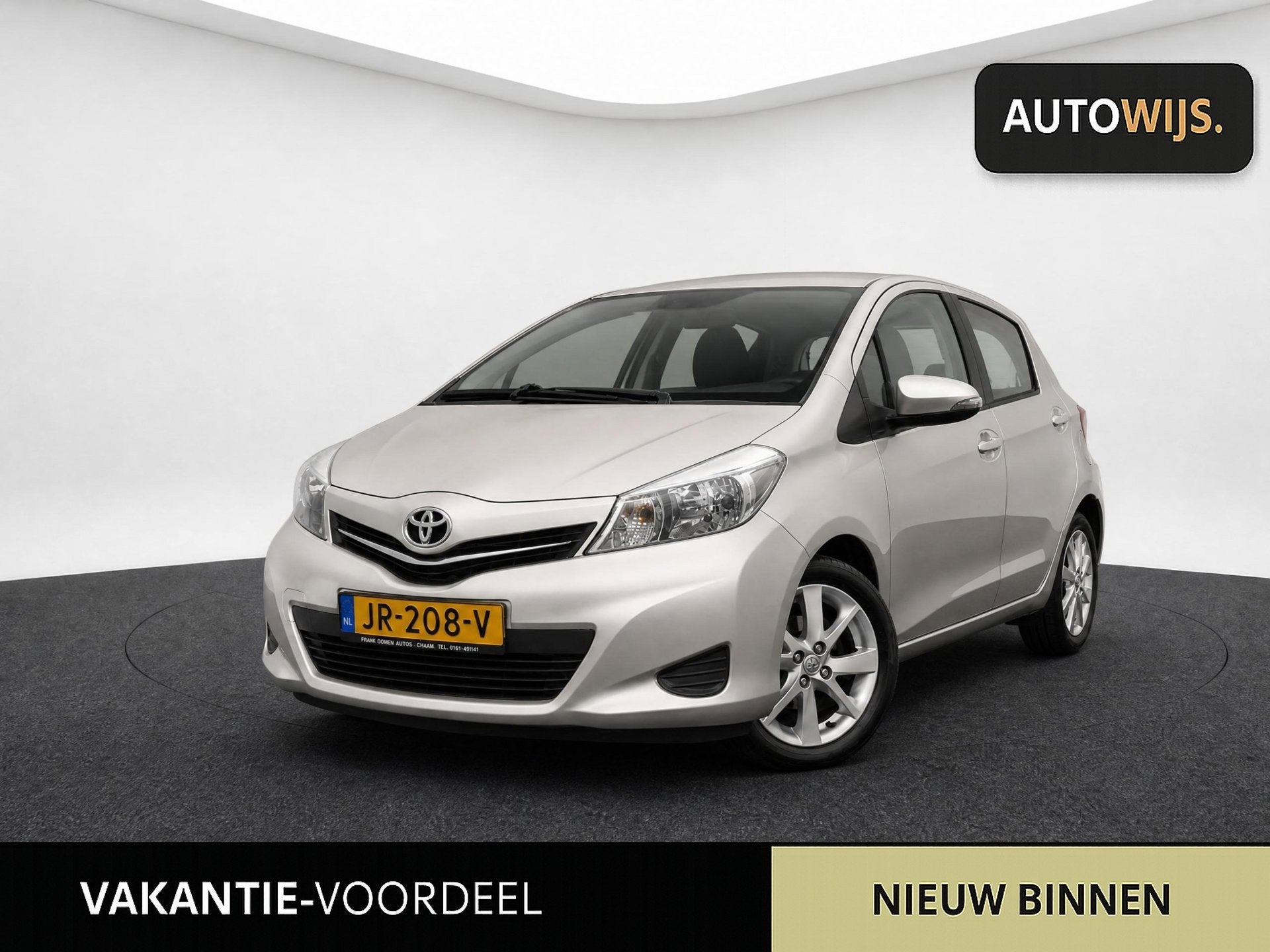 Toyota Yaris 1.3 VVT-i Aspiration|AUT|CAMERA|NAVI|GOED ONDER, Auto's, Euro 5, Stof, Zwart, 4 cilinders