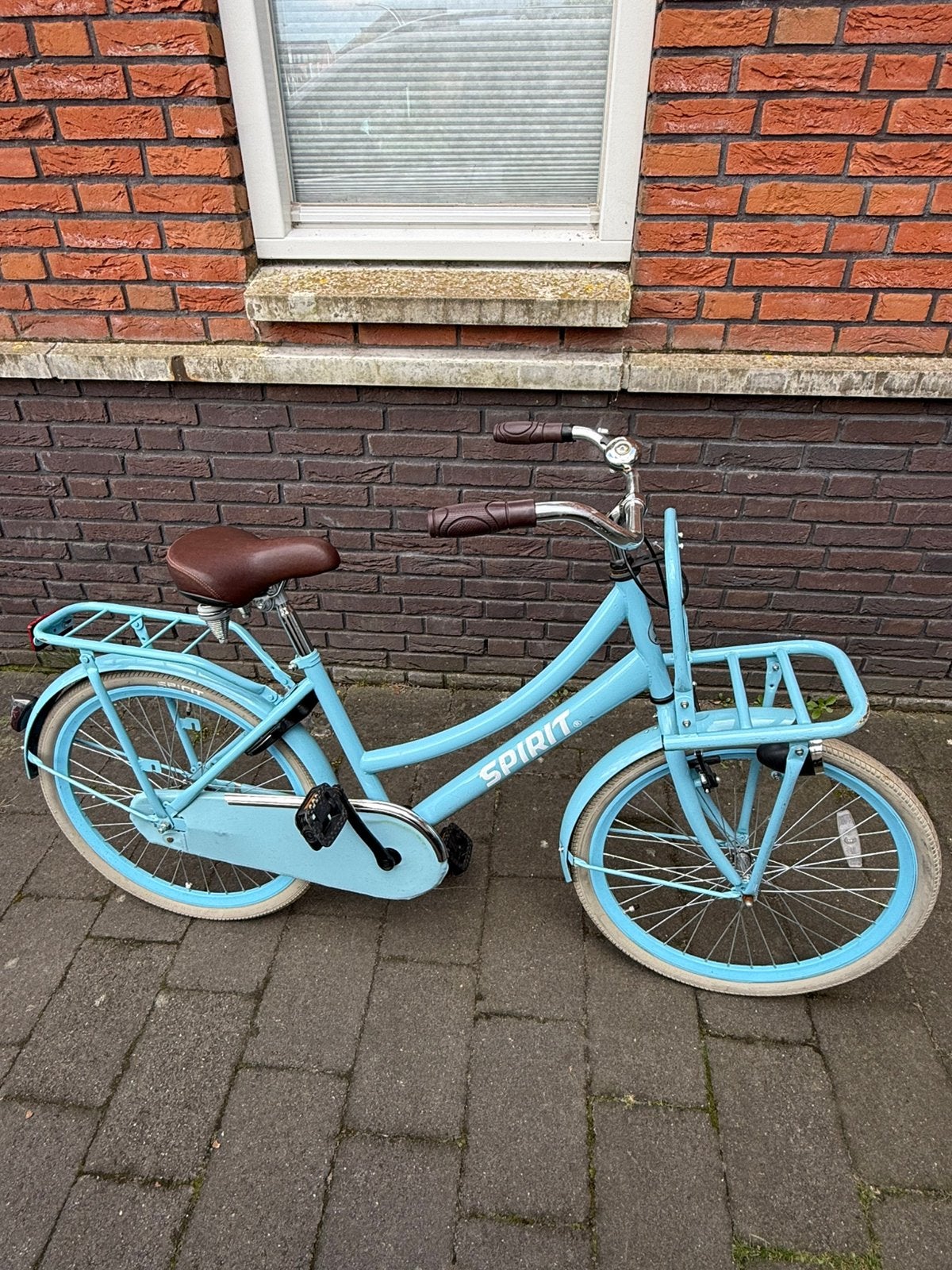 Spirit kinderfiets blauw, Ophalen, Gebruikt, 20 inch, Handrem