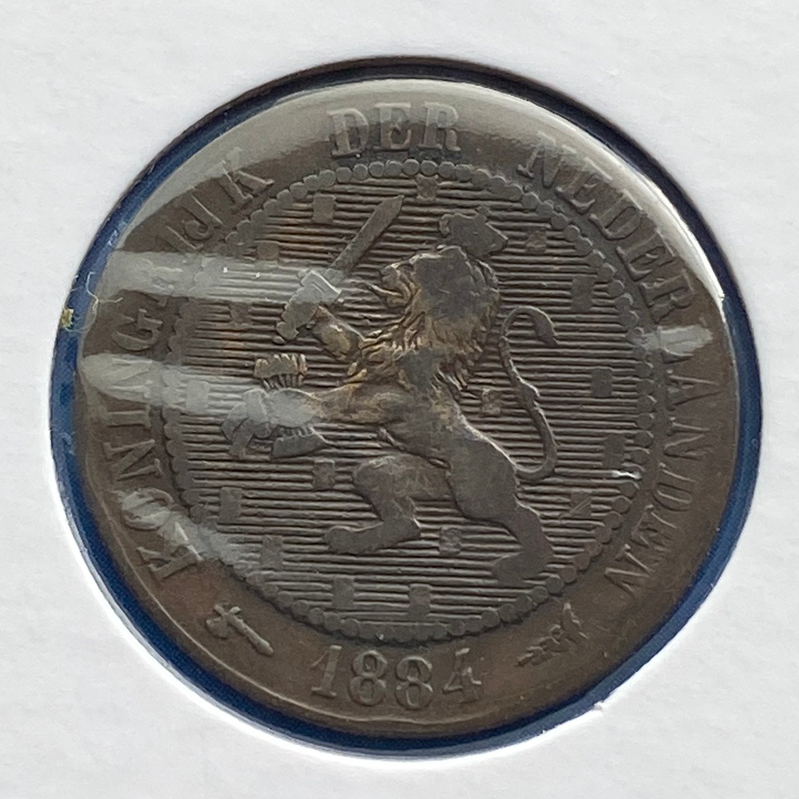 2,5 - 2 1/2 - 2.5 Cent uit 1884 van Kon. Willem 3, Postzegels en Munten, Munten | Nederland, Verzenden, Koning Willem III, Overige waardes