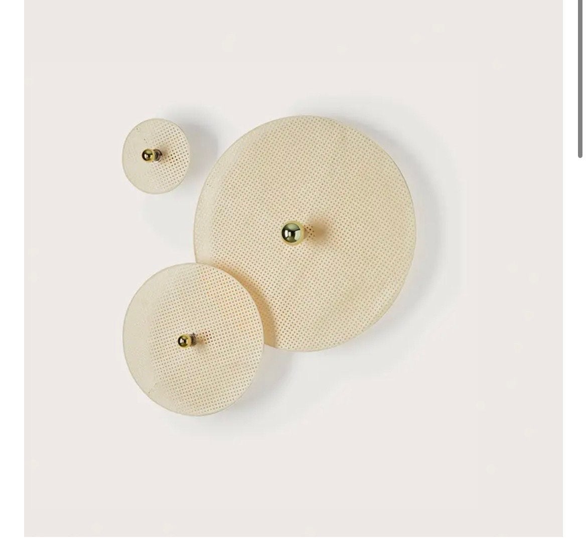 Set van 3 rotan wandlampen - Aromas del campo, Huis en Inrichting, Lampen | Wandlampen, Aromas del campo, Natuurlijk materiaal
