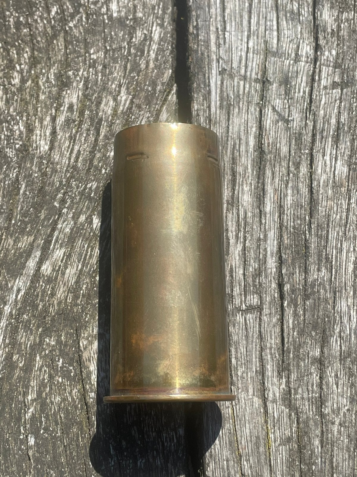 Huls hulzen Amerikaanse 37 MM Kanon munitie granaat, Verzamelen, Ophalen of Verzenden, Landmacht, Amerika, Hulzen of Bodemvondsten