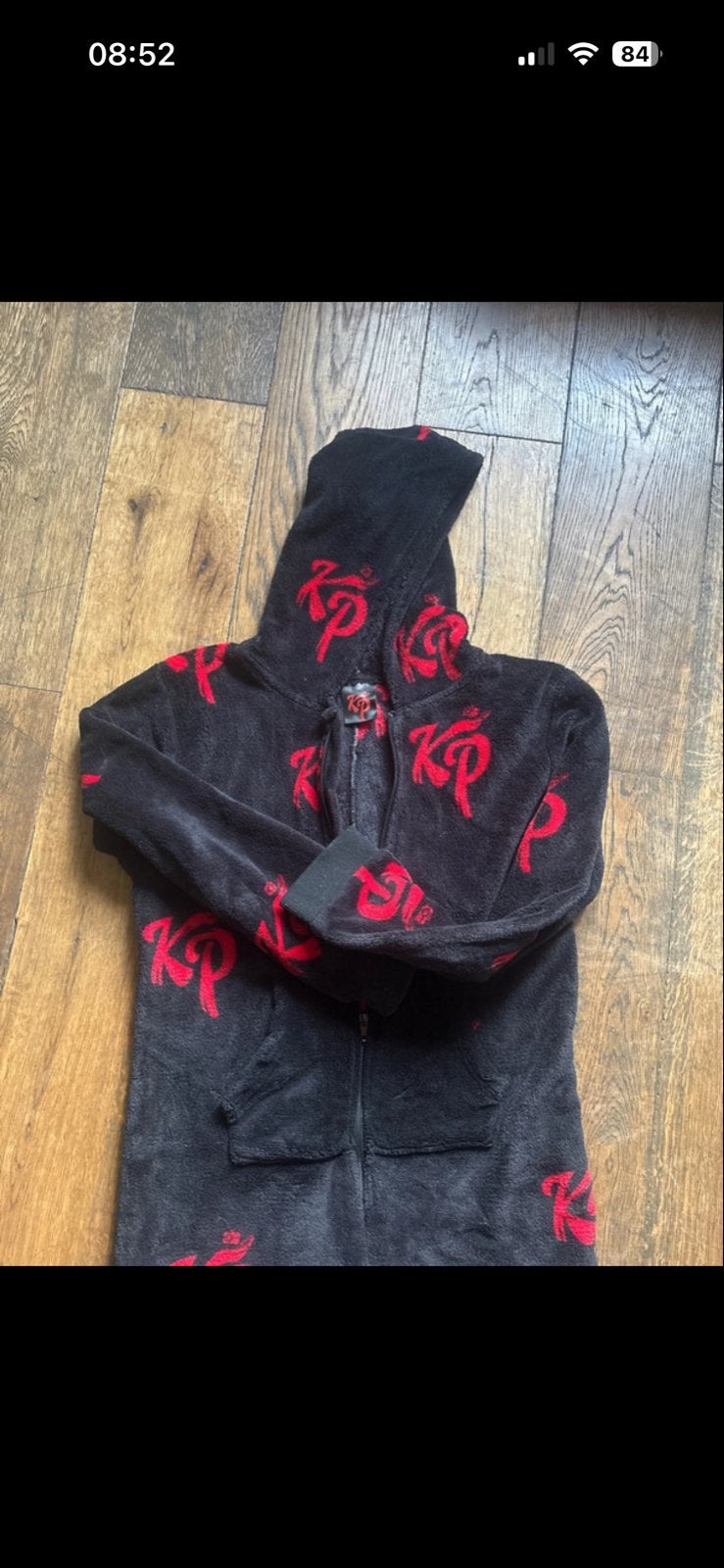 Enzoknol Onesie - Zwart met Rood KP logo, Ophalen of Verzenden, Gedragen, Zwart