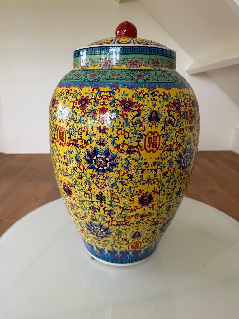 Chinese vaas groot, Antiek en Kunst, Ophalen