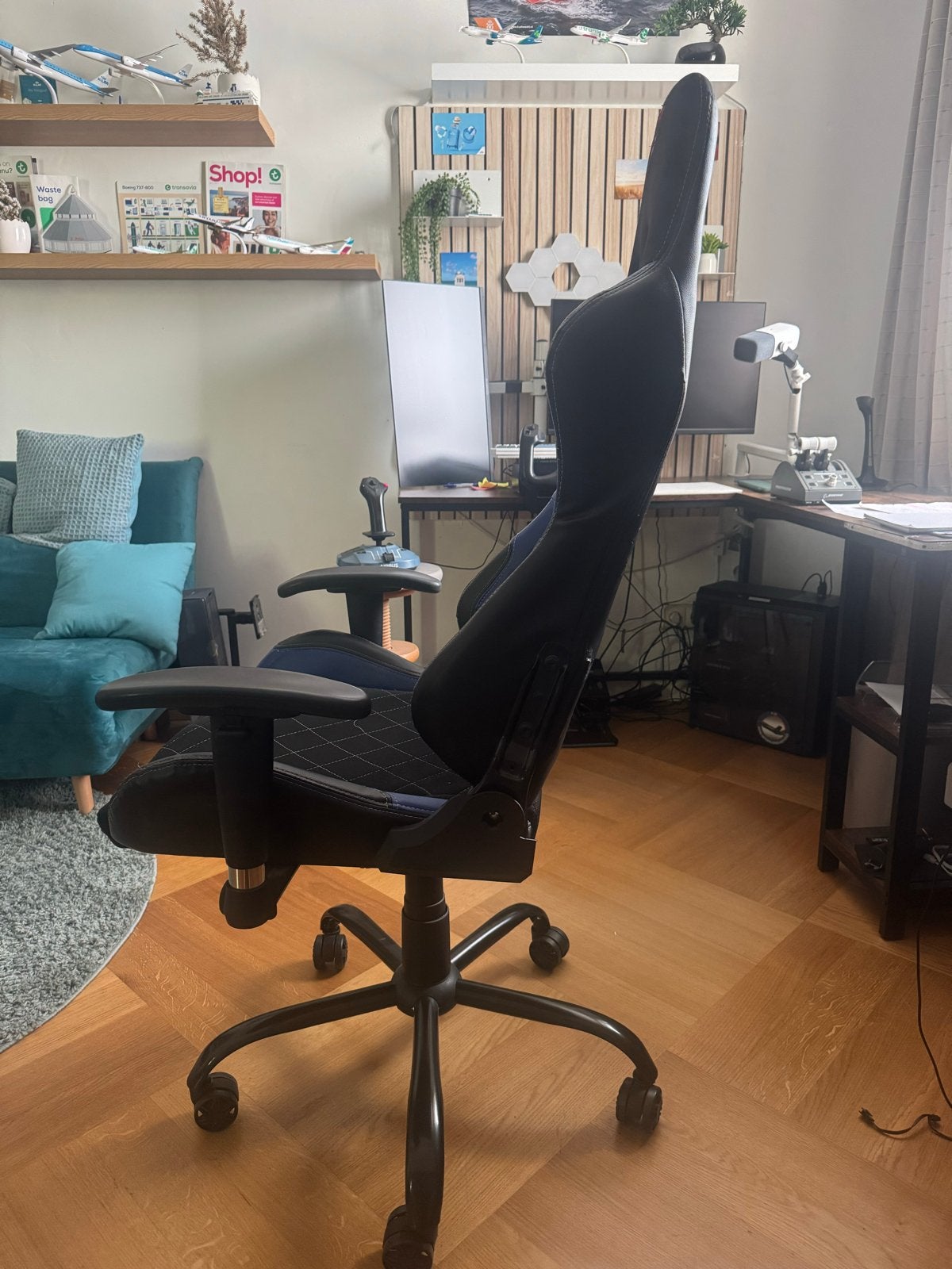 Gaming bureaustoel - Trust GXT - Deels beschadigd, Huis en Inrichting, Bureaustoelen, Gebruikt, Bureaustoel, Zwart, Gaming bureaustoel