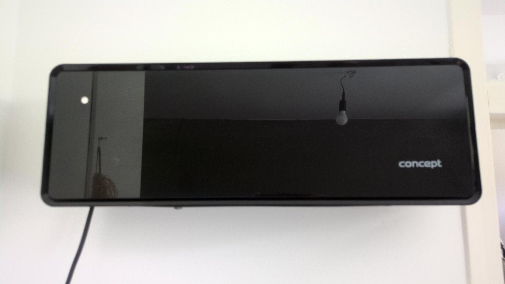 Concept Keramische radiator QH4001 zwart, Doe-het-zelf en Verbouw, Verwarming en Radiatoren, Gebruikt, Minder dan 30 cm, Radiator