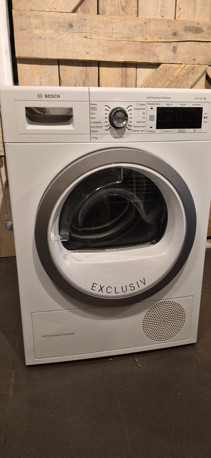 Bosch Serie 8 Exclusiv SelfCleaning Condenser droger, 8 tot 10 kg, Ophalen of Verzenden, Zo goed als nieuw, Voorlader