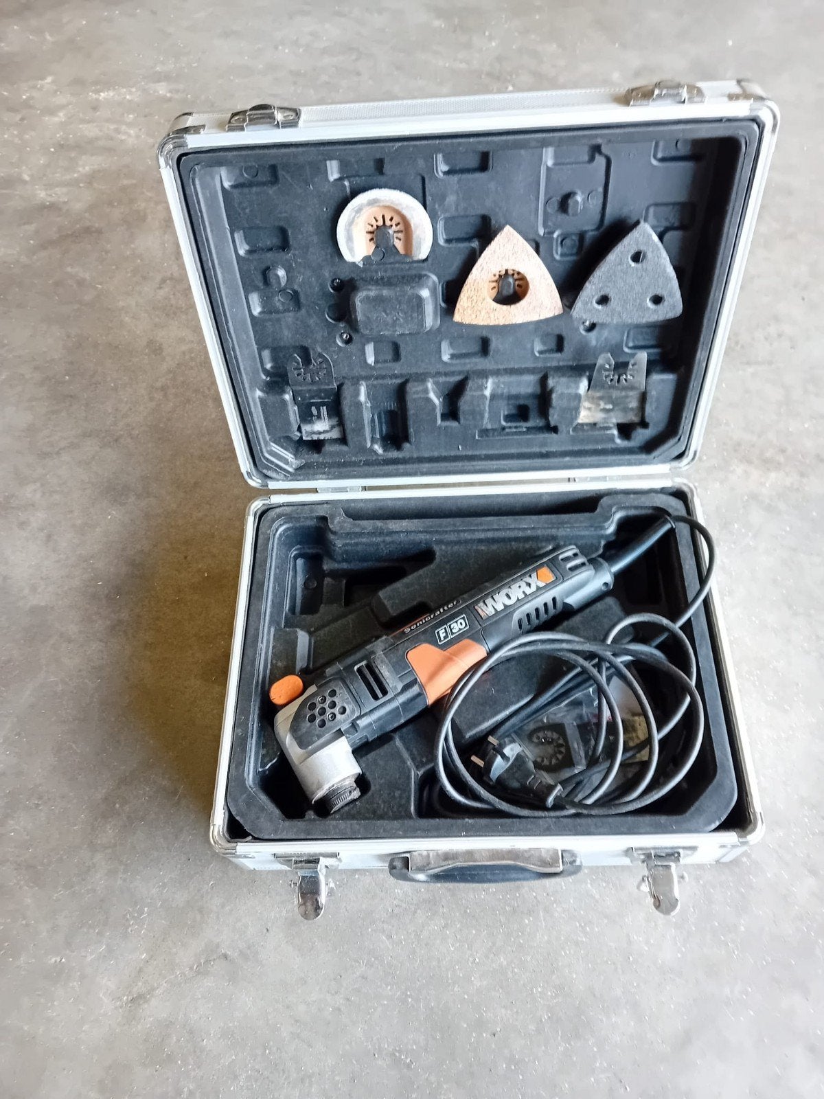 Worx Sonicrafter F30 Multitool in Koffer, Ophalen of Verzenden, Gebruikt