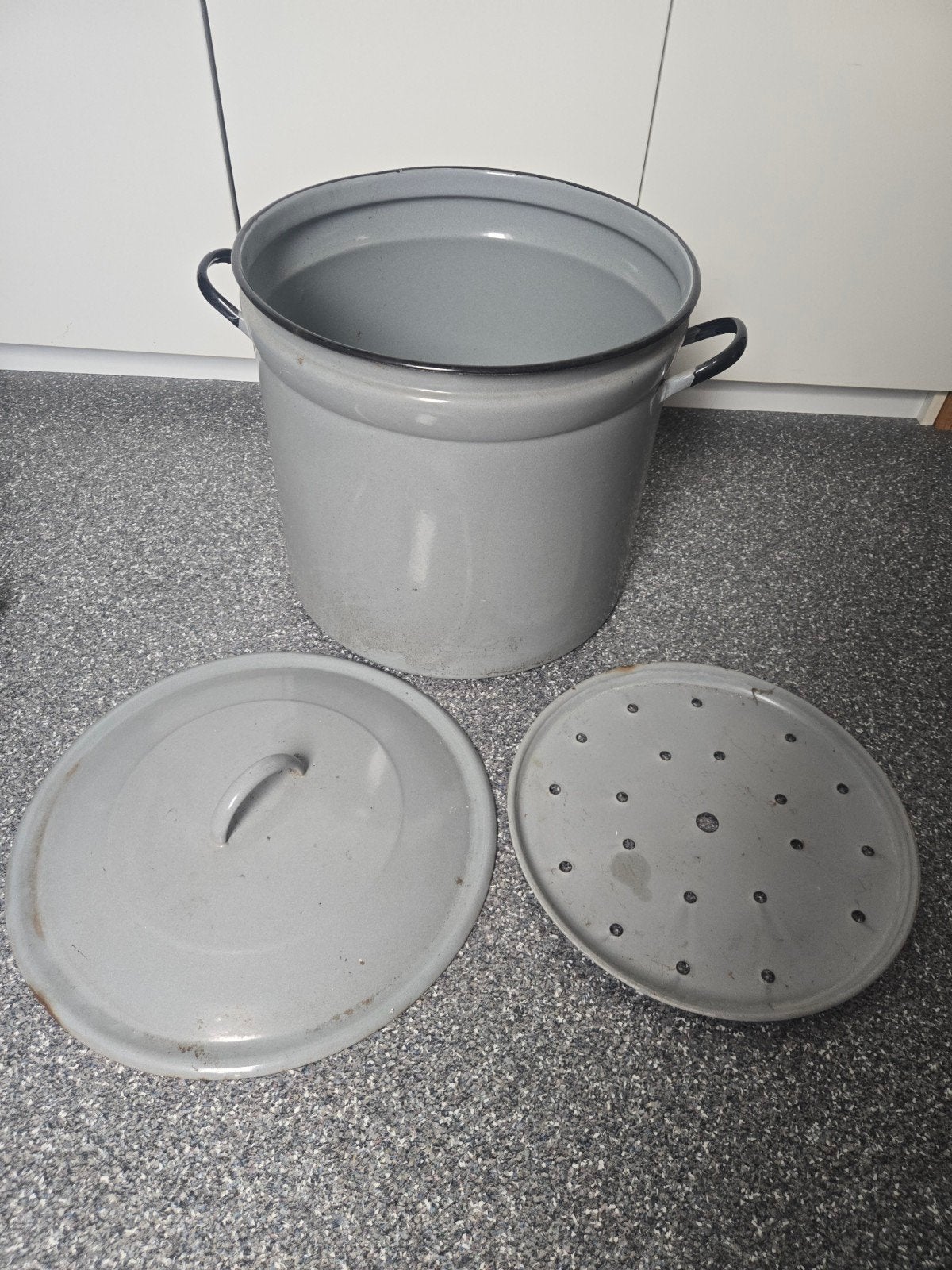 authentieke emaille wasketel, Antiek en Kunst, Ophalen