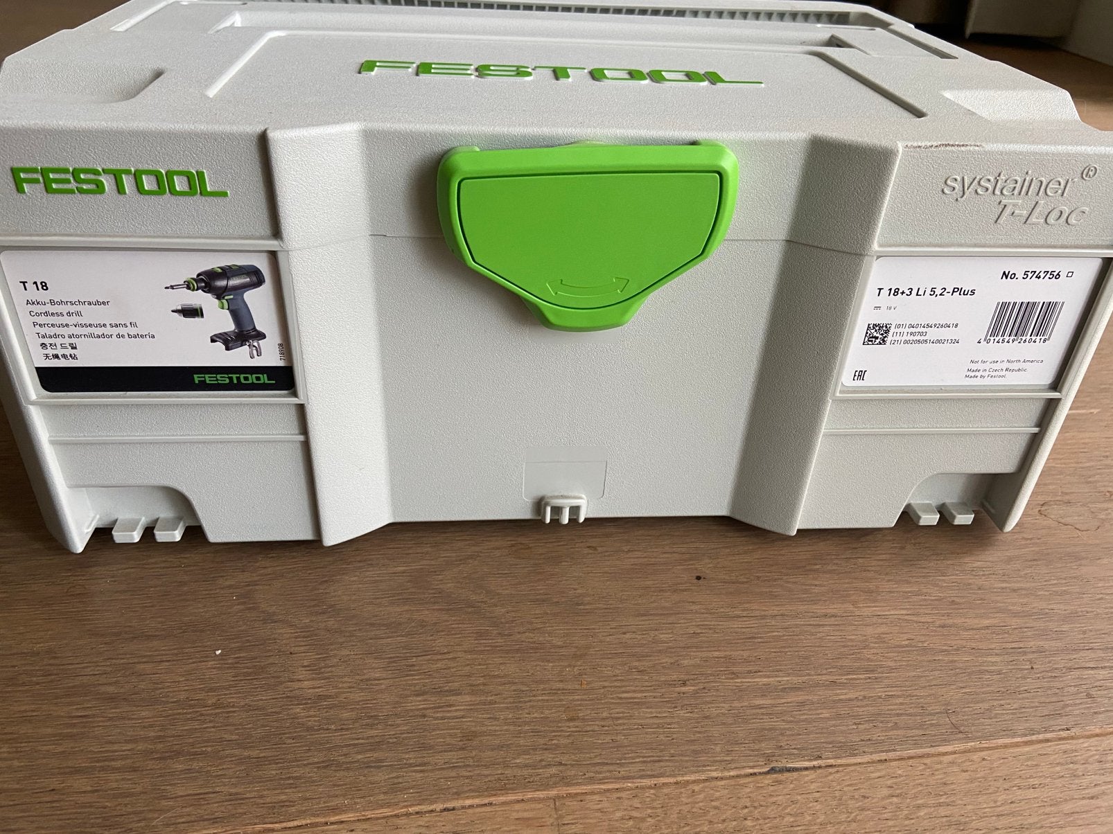 Festool accuschroever boormachine T18 in systainer., Ophalen of Verzenden, Nieuw