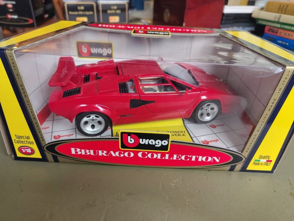 Burago Lamborghini Countach 5000 Quattrovalvole 1:18, Verzenden, Nieuw, Auto, Bburago