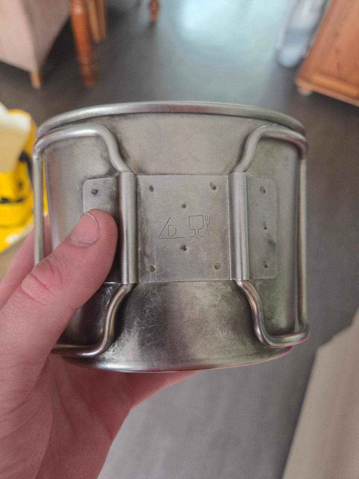 militaire mok staal, Antiek en Kunst, Antiek | Tin, Ophalen of Verzenden