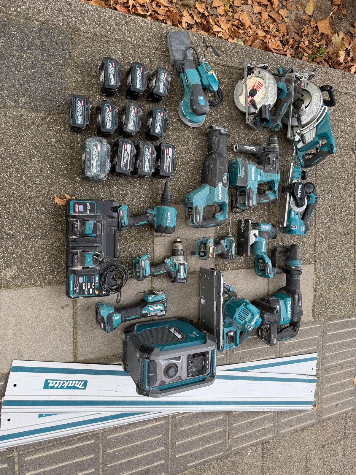Grote collectie Makita 40v gereedschap en accu's, Ophalen of Verzenden, Gebruikt, Overige typen, Makita