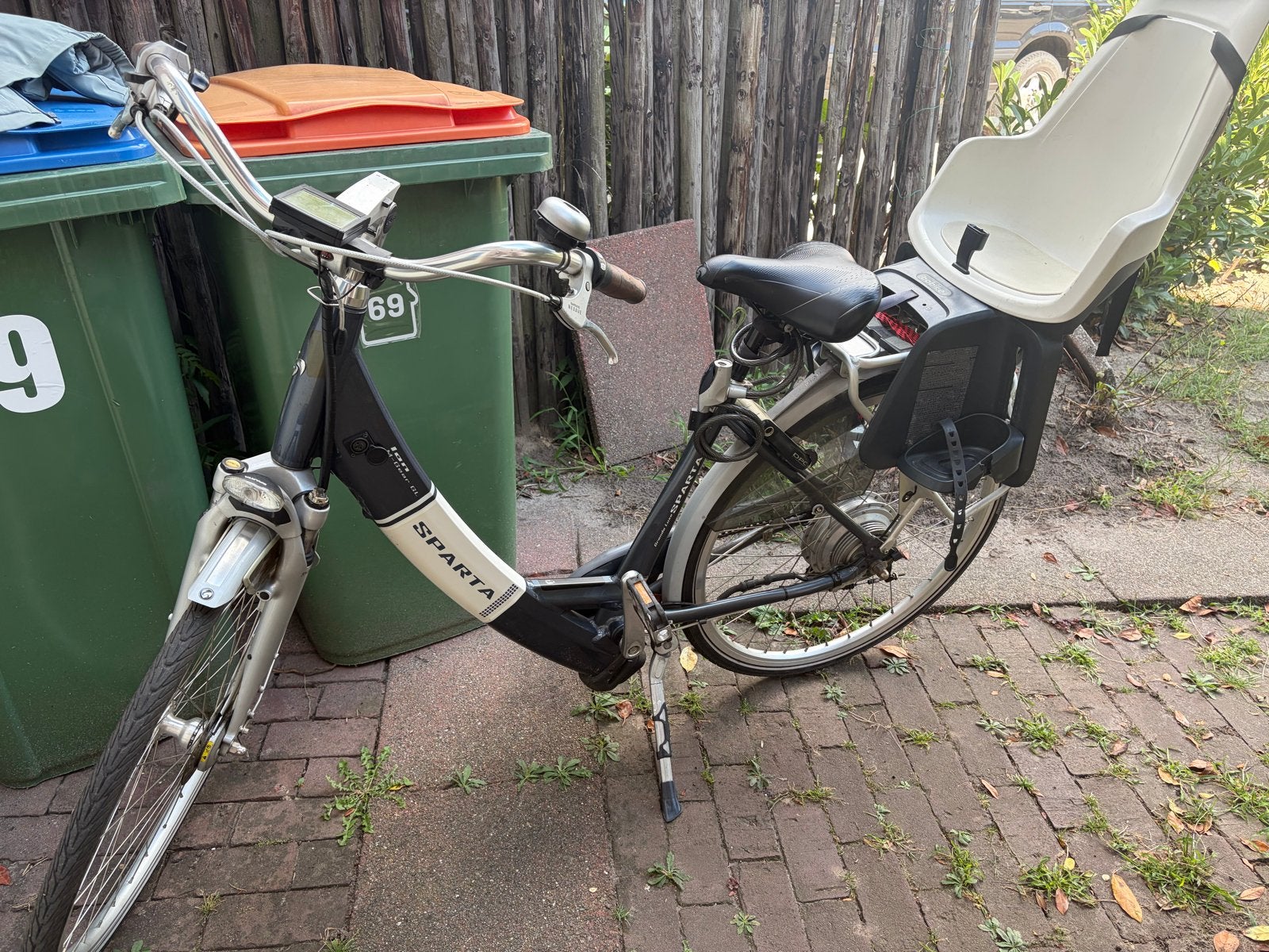 Sparta Ion M-Gear GL elektrische fiets met kinderzitje, Minder dan 30 km per accu, Sparta, Gebruikt, Ophalen of Verzenden