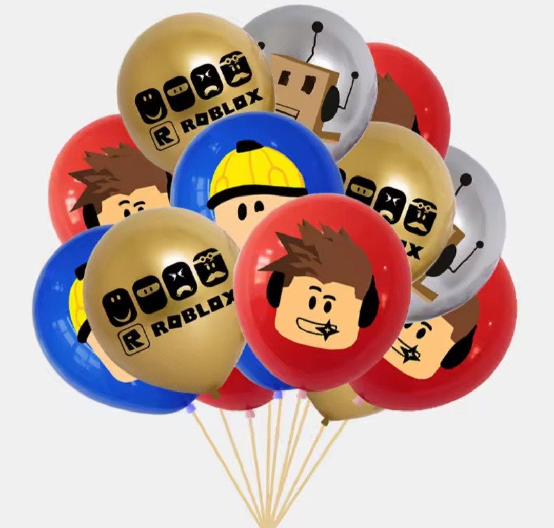 12 Roblox Ballonnen - Perfect voor Feestjes!, Ophalen of Verzenden, Nieuw, Versiering, Verjaardag
