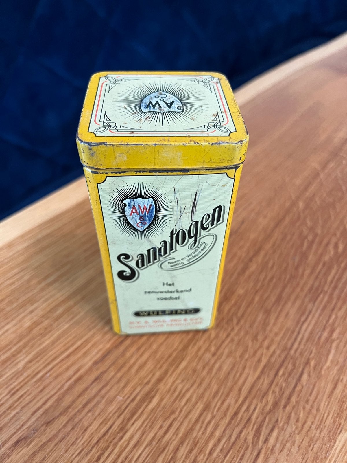 Vintage Sanatogen blikje - Wulfing - Zenuwsterkend voedsel, Verzamelen, Ophalen of Verzenden, Gebruikt, Overige, Overige merken