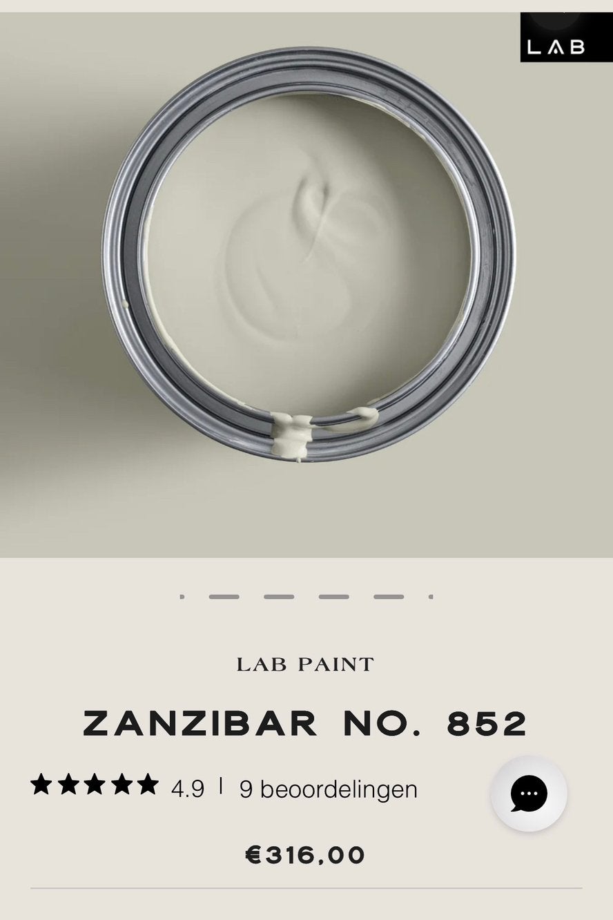 LAB paint floor coting kleur Zanzibar 2 trapverf / vloerverf, Nieuw, Ophalen of Verzenden, Verf, Minder dan 5 liter