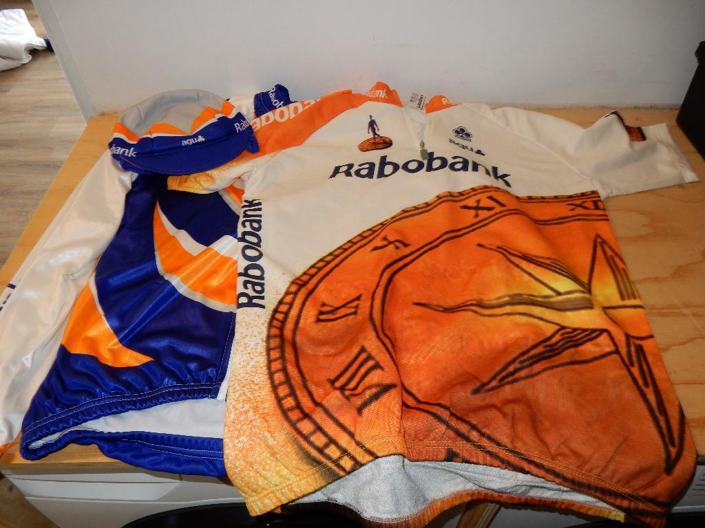 Rabobank Agu vintage wielershirt en jack, Sport en Fitness, Wielrennen, Ophalen of Verzenden, Gebruikt, Kleding