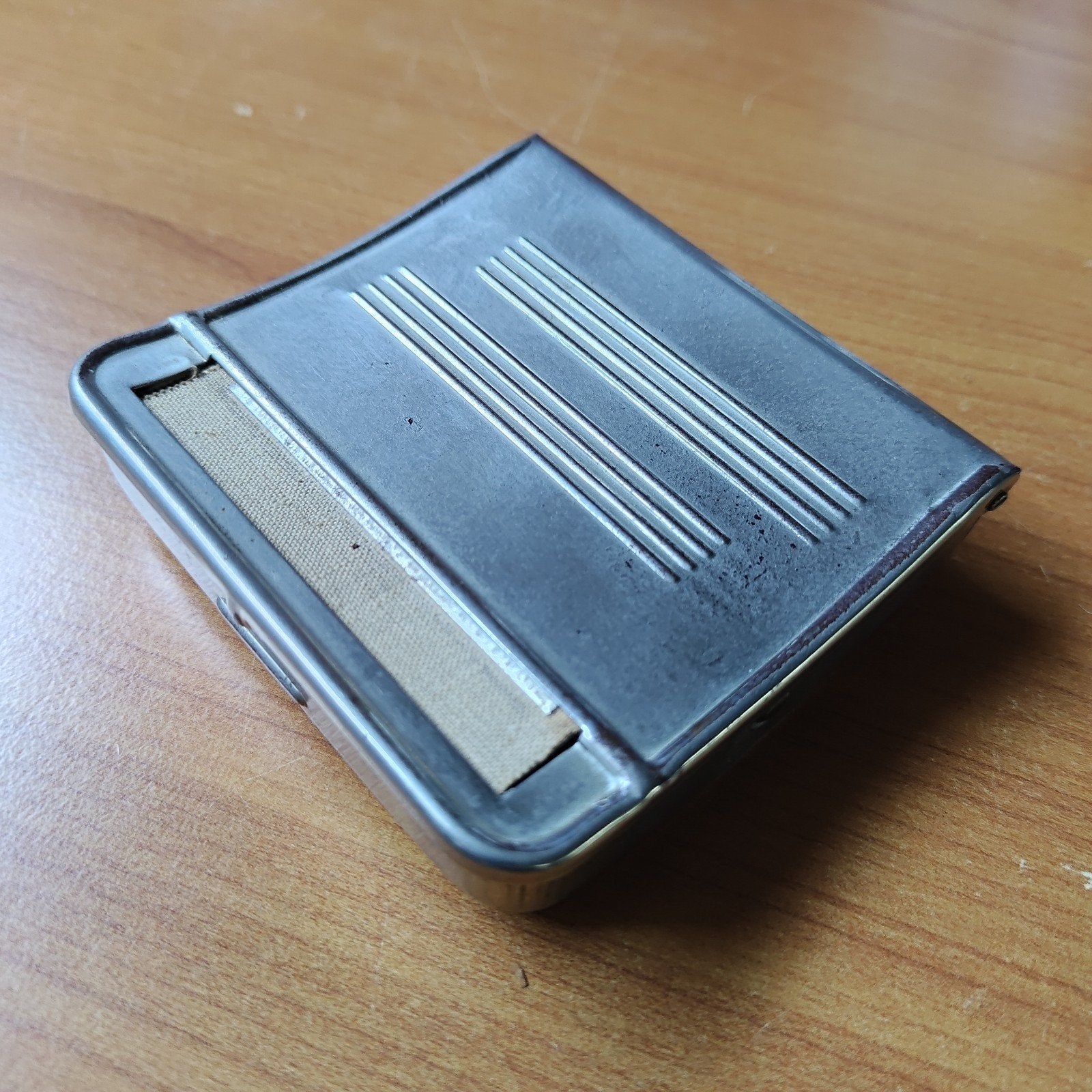 Vintage sigarettenhouder / tabaksdoos, Ophalen of Verzenden, Gebruikt, Tabaksdoos of Verpakking