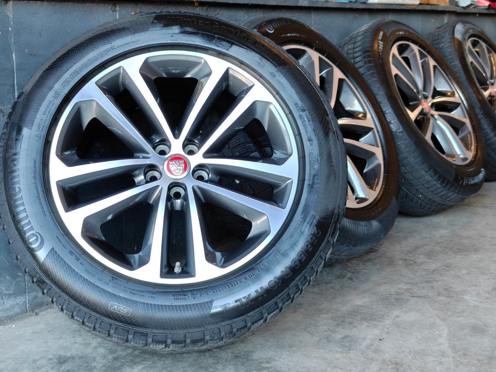 19" Originele Jaguar I-Pace F-Pace Winterset  Continental, Auto-onderdelen, 19 inch, Gebruikt, 255 mm, Banden en Velgen