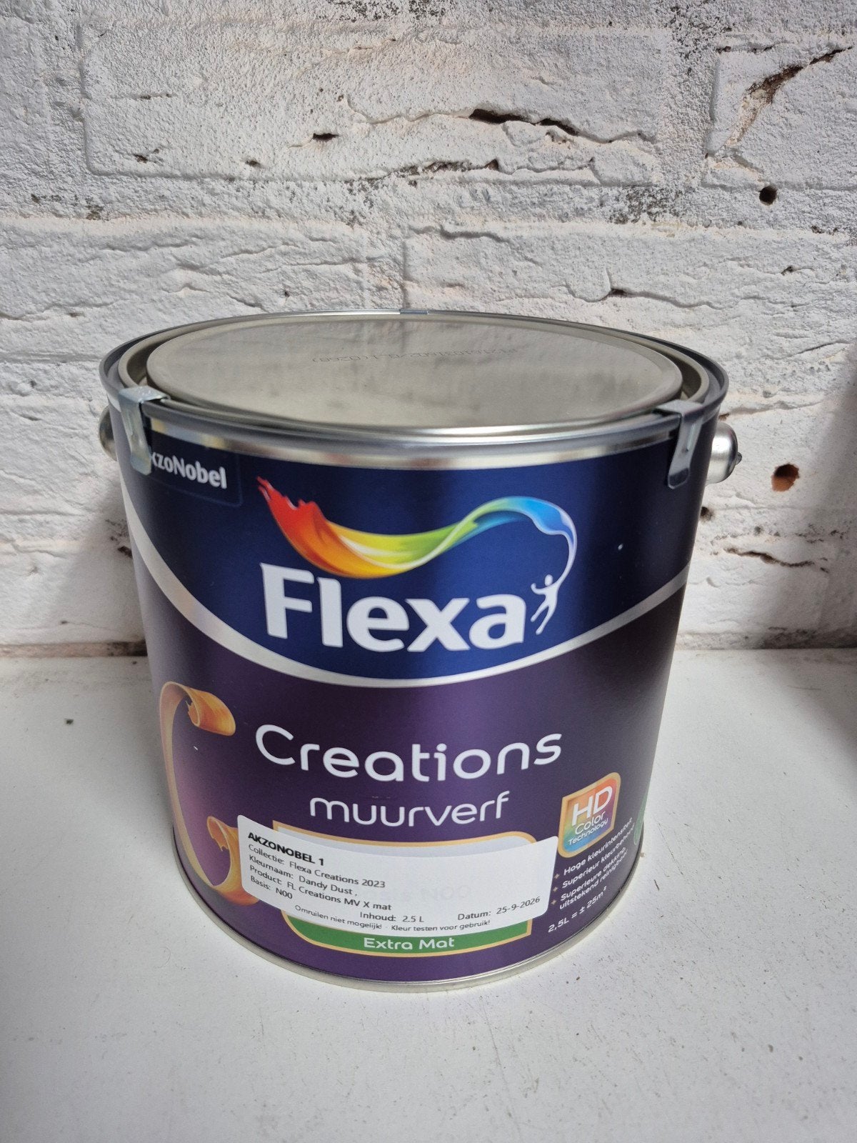 Nieuw Flexa Creations Dandy Dust Muurverf 2,5L, Bruin, Nieuw, Ophalen of Verzenden, Verf