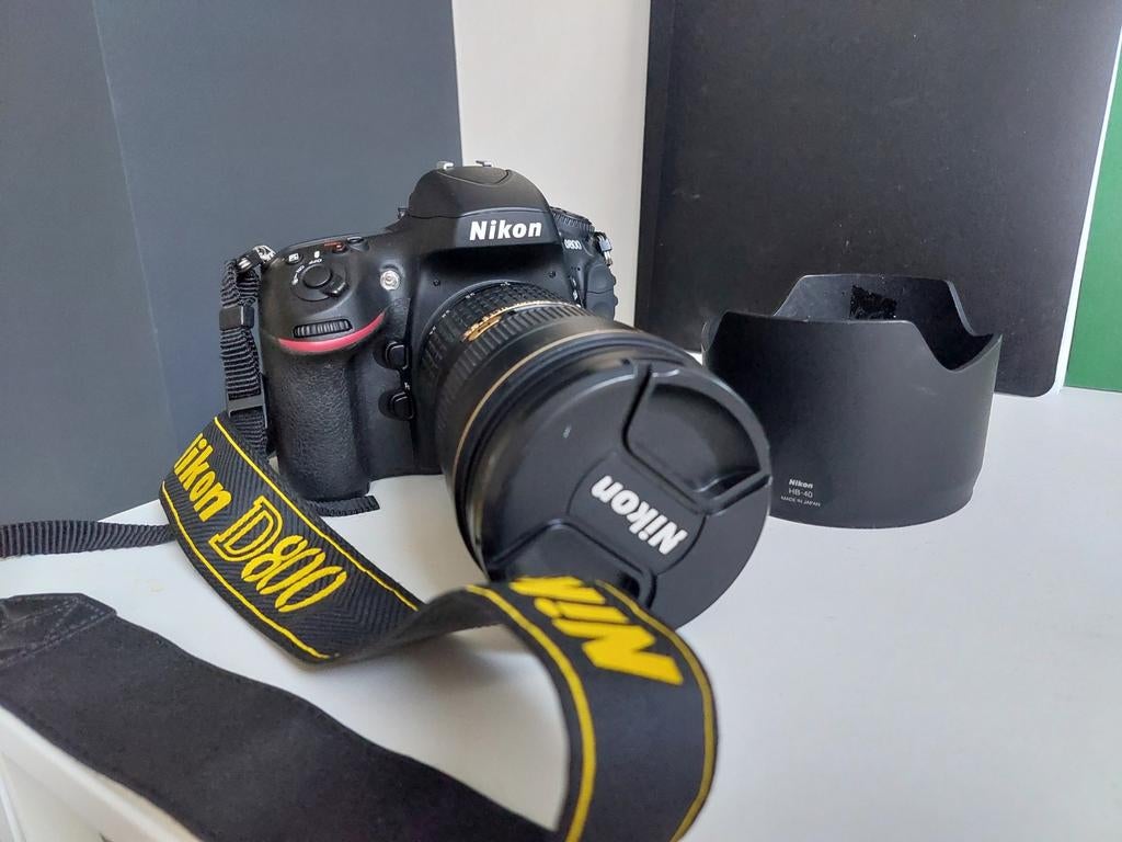 Nikon D800 + Nikkor 24-70mm f/2.8 FX-spiegelreflexcamera, Ophalen, Spiegelreflex, Zo goed als nieuw, Nikon