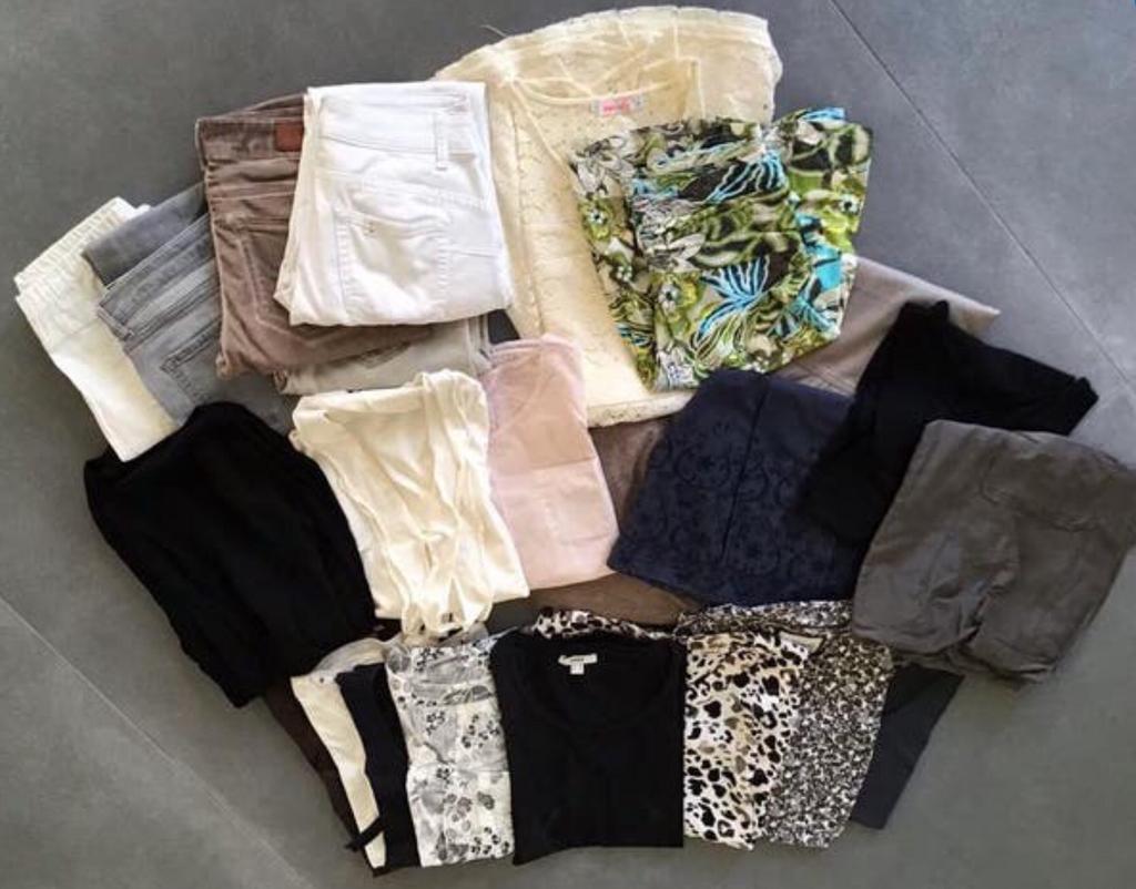 23-delige zomerkledingset, mt. XS/S, Ophalen of Verzenden, Zo goed als nieuw, Maat 34 (XS) of kleiner