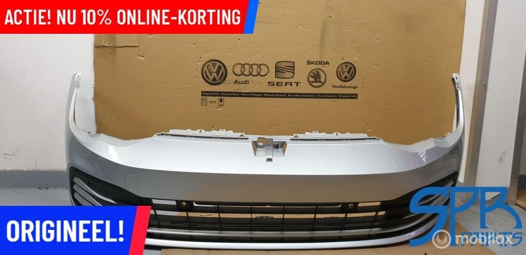 GOLF 8 VIII Voorbumper LA7W 5H0807221H BUMPER GRILL COMPLEET, Nieuw, Ophalen of Verzenden, Bumper, Volkswagen