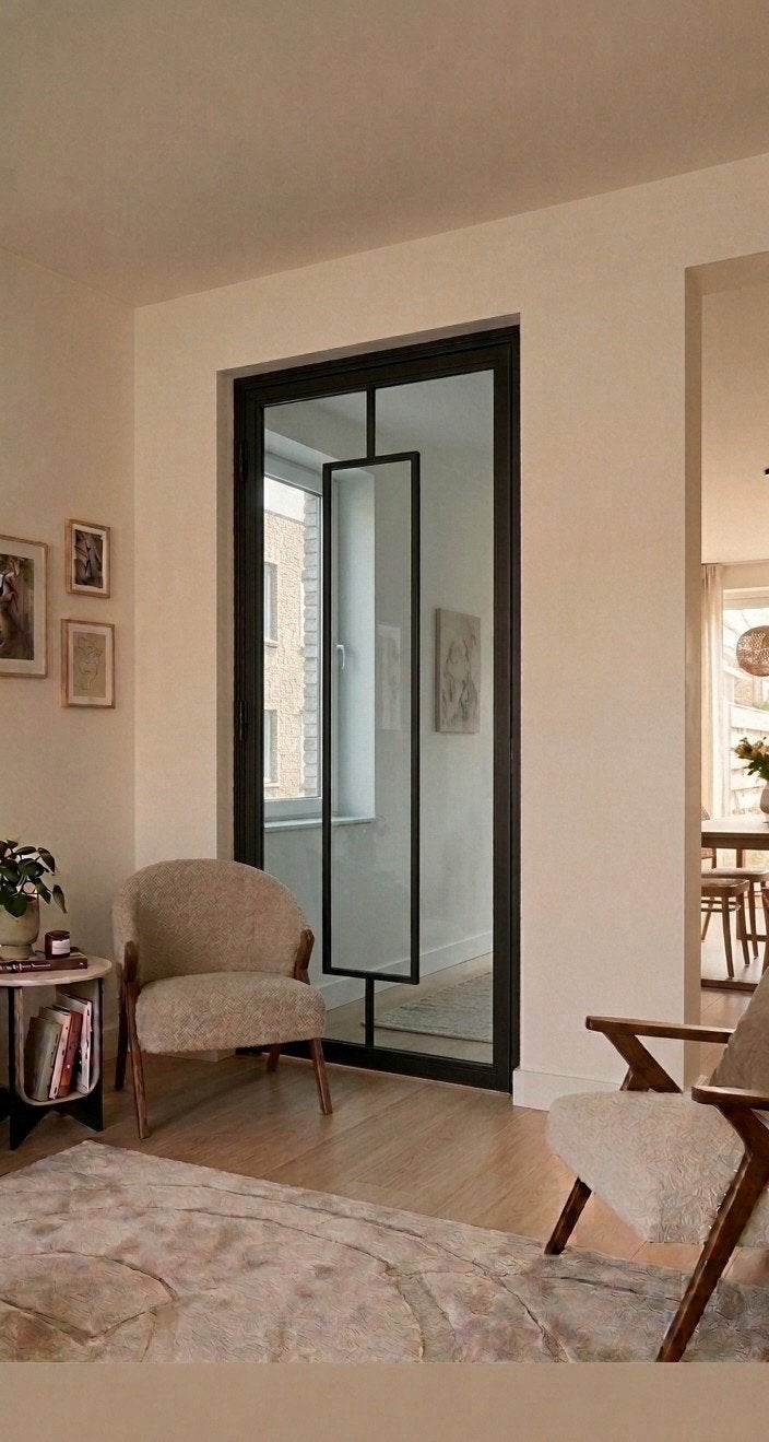 Industriële deur met rookglas €500,-, 215 cm of meer, Binnendeur, Nieuw, Ophalen of Verzenden