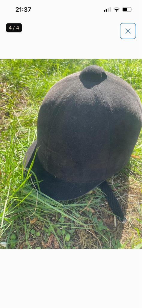 Paardrijd cap. Merk; Heritage met bij behorende helmtas, Dieren en Toebehoren, Ophalen of Verzenden, Zo goed als nieuw, Dressuur