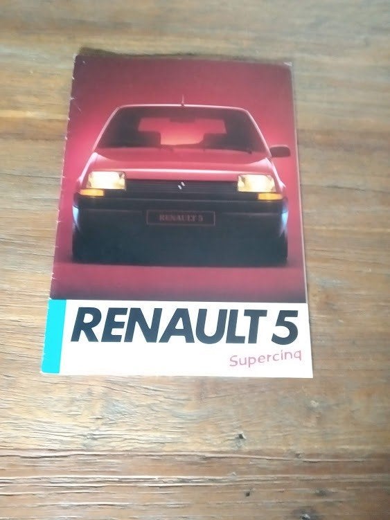 Renault 5 Supercinq o.a. Turbo 1985 32 pag., Verzenden, Zo goed als nieuw, Renault