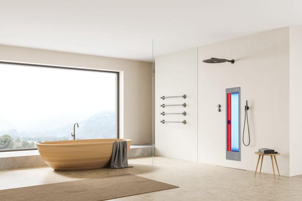 Sunshower de luxe infrarood + UV €2775 nu €2250 nieuw! NEW, Doe-het-zelf en Verbouw, Ophalen of Verzenden, Nieuw, Douche