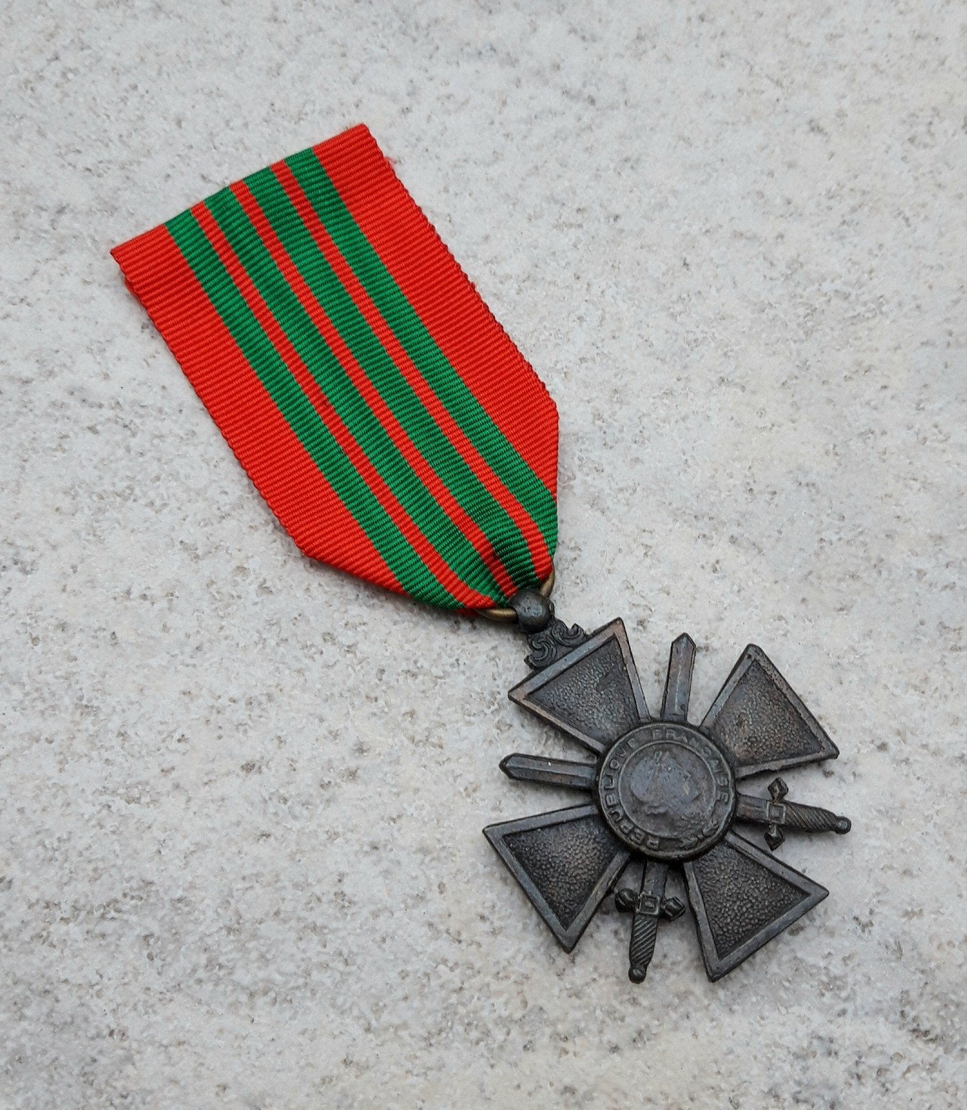 Franse Croix de Guerre(Oorlogskruis) 1939, Verzenden, Landmacht, Nederland, Lintje, Medaille of Wings