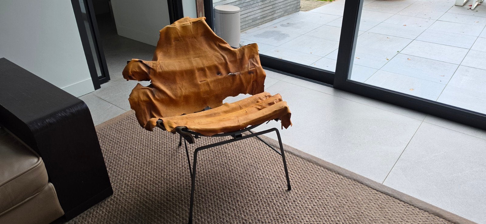 Dutch Design stoel, Ophalen, Bruin, Design, Zo goed als nieuw
