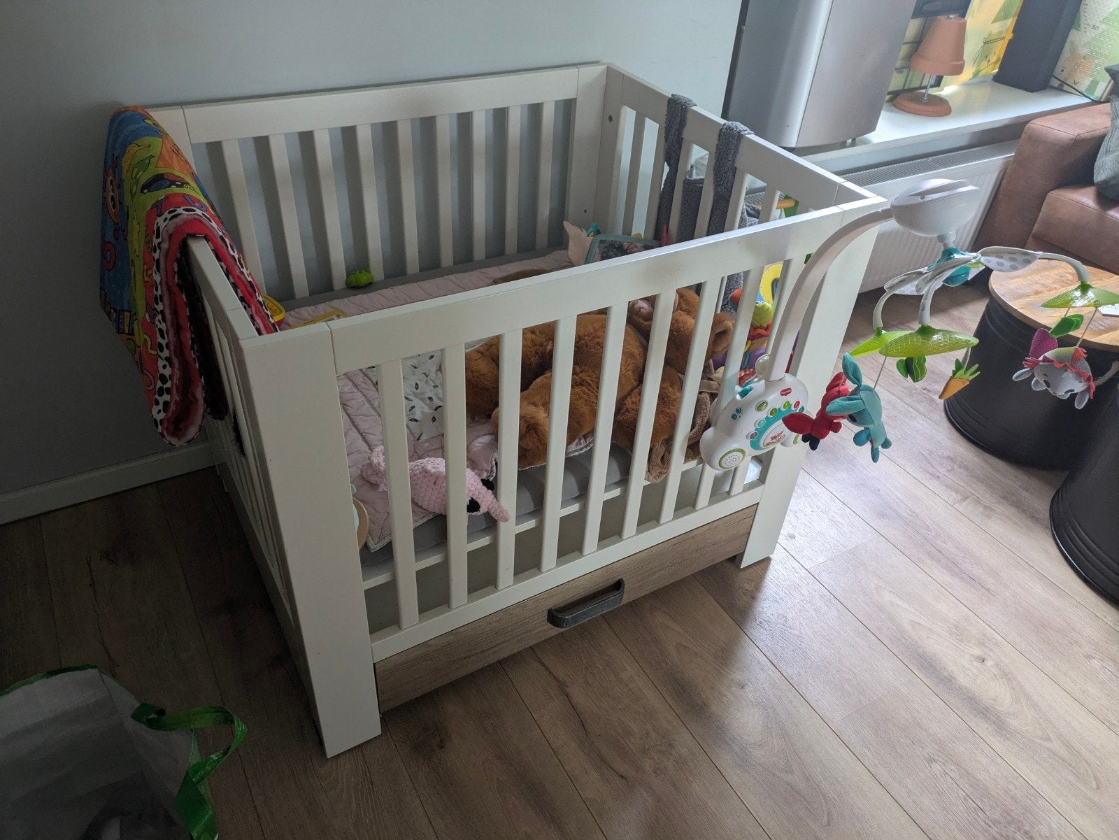 Witte baby box, Kinderen en Baby's, Boxen, Ophalen, Gebruikt, Lade