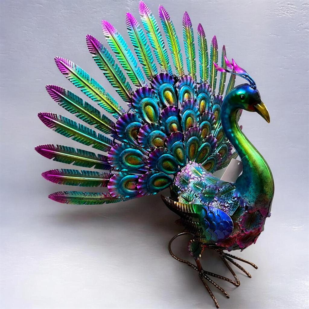 Metalen pauw 50x55 cm, Ophalen of Verzenden, Nieuw, Dier