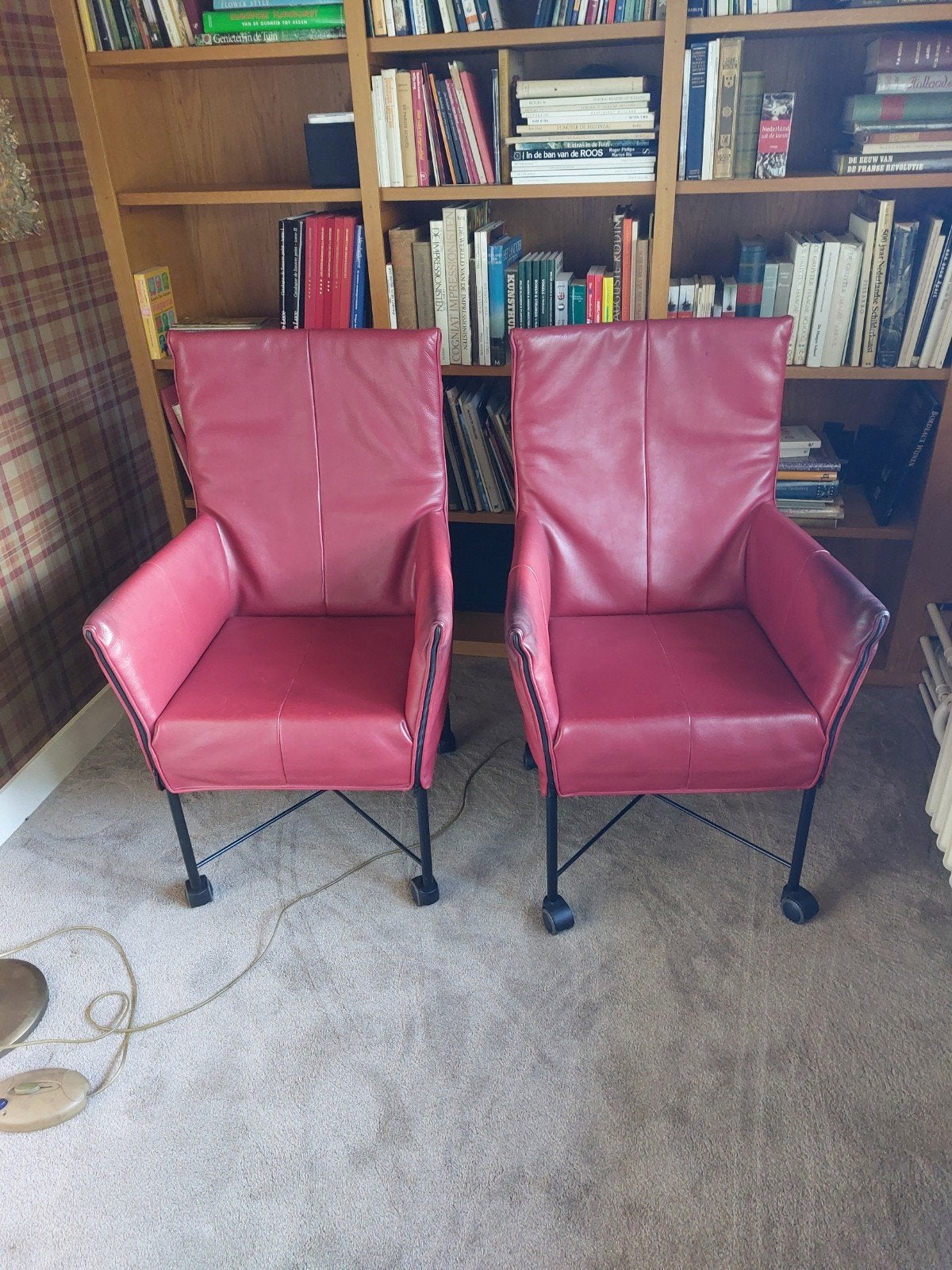 2 x Montis Chaplin leer, Ophalen, Gebruikt, Leer, 50 tot 75 cm