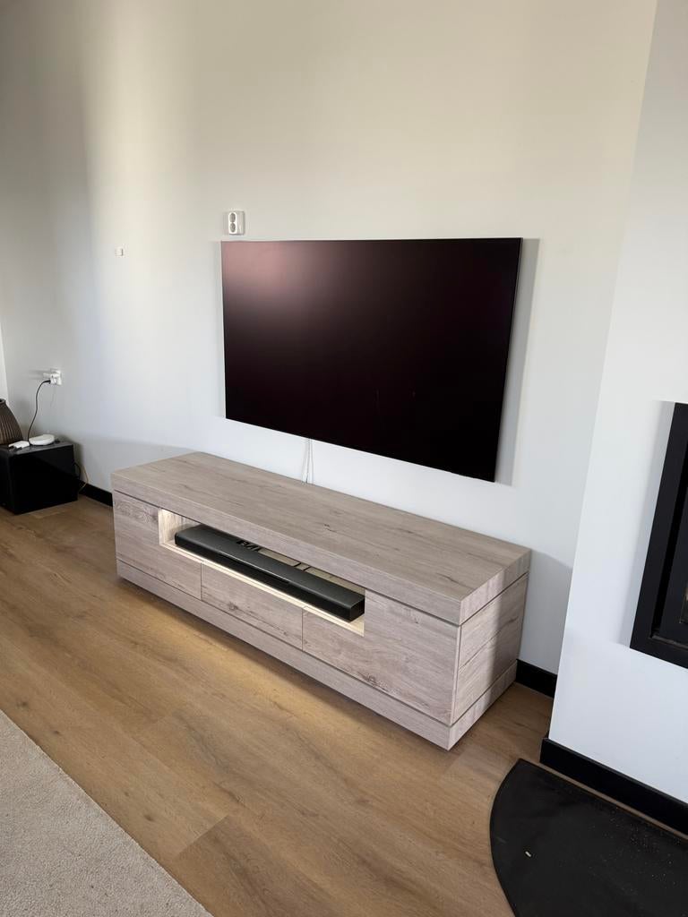 Tv meubel 180 breed 50 hoog, Ophalen, Gebruikt, 150 tot 200 cm, Minder dan 100 cm