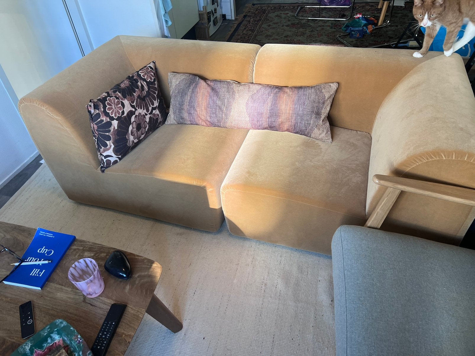 Ikea stockholm bank, Huis en Inrichting, Banken | Bankstellen, Ophalen, Gebruikt, 150 tot 200 cm, Tweepersoons