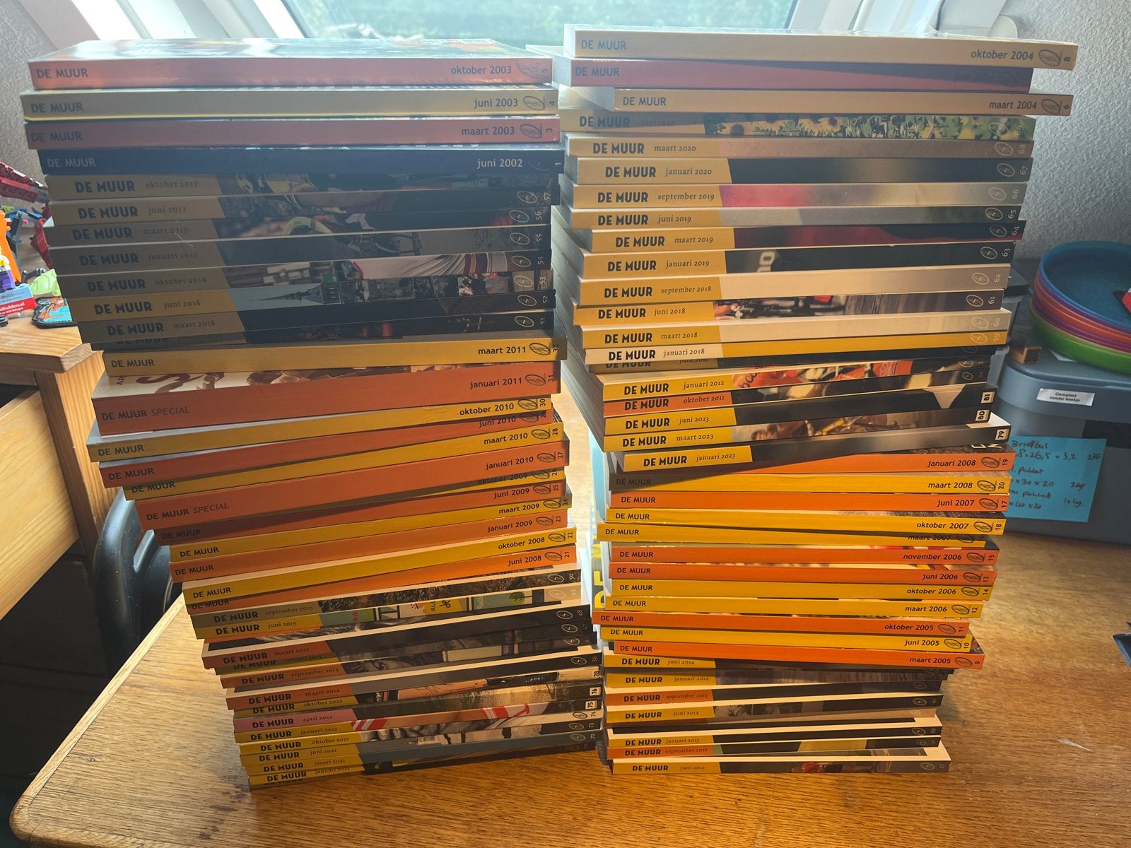 De Muur - Wielertijdschriften koopje!!, Ophalen, Gelezen, Sport en Vrije tijd