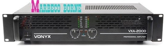 PA Versterker,amplifier Von2000 III 2x1000W, Bridged 2000W, Vonyx, Nieuw, Info@marbeco.nl, Overige instrumenten