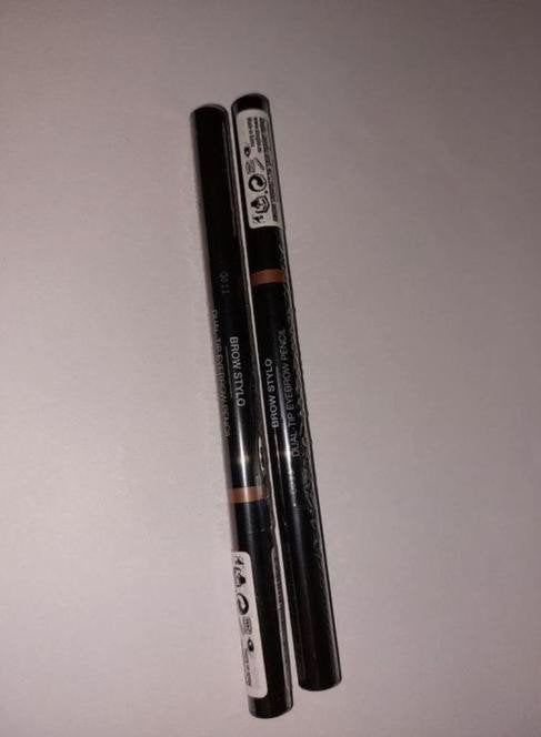 2 Nieuwe Douglas brow stylo wenkbrauwpotlood (advr 213), Ogen, Bruin, Nieuw, Ophalen of Verzenden